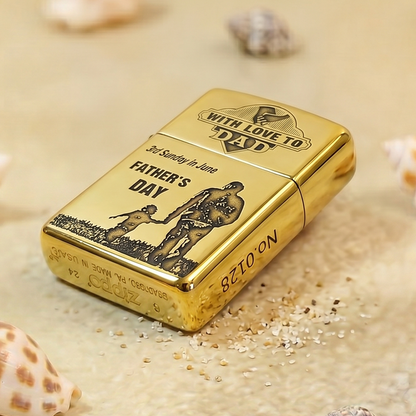 Zippo Armor Brass Father's Day, Limited Edition Father's Love Theme - 169FD