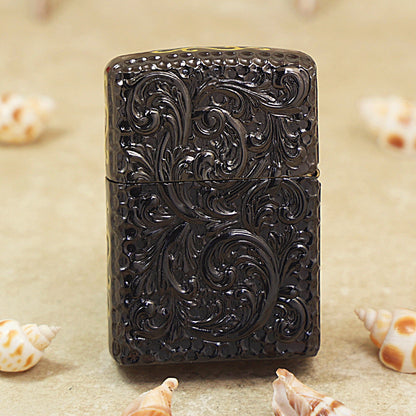Zippo Obsidian Ice Case Case Golden Glory Crucifix - CM56