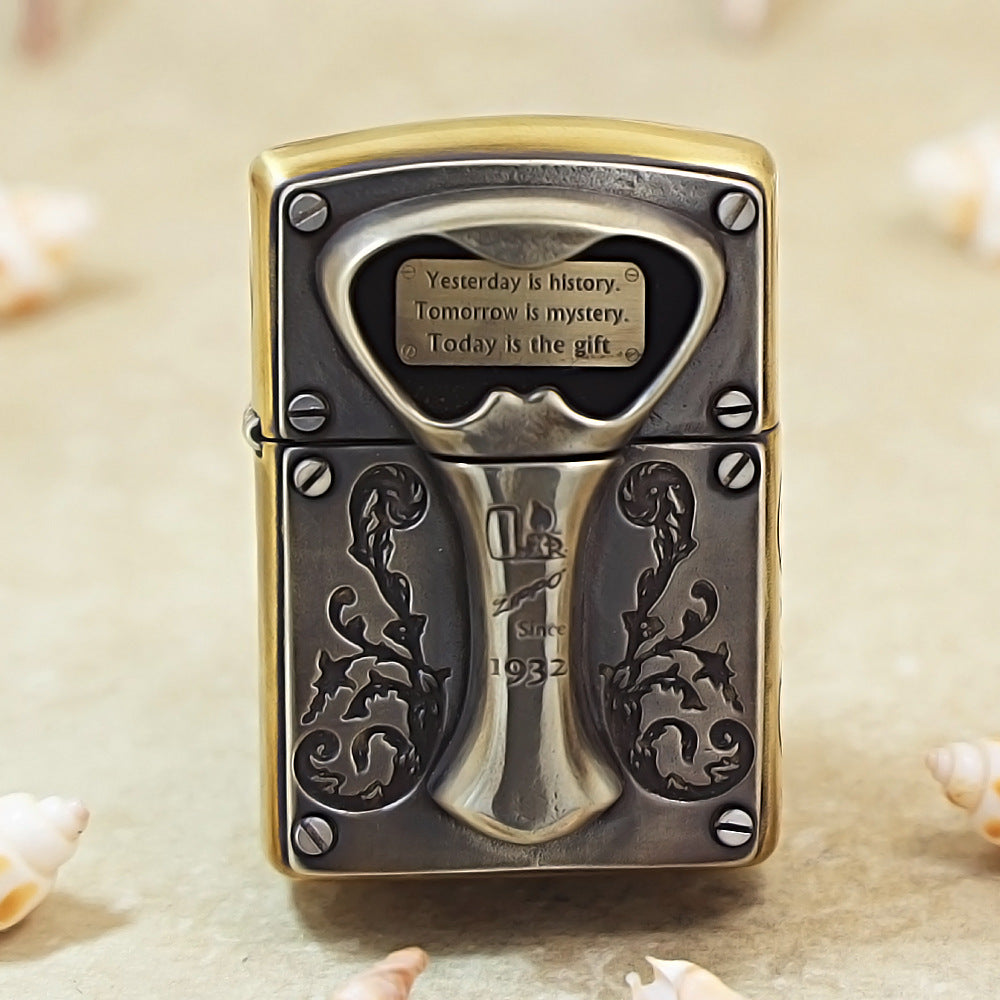 Zippo Bronze Bottle Opener Medallion Today is the Gift - DS179