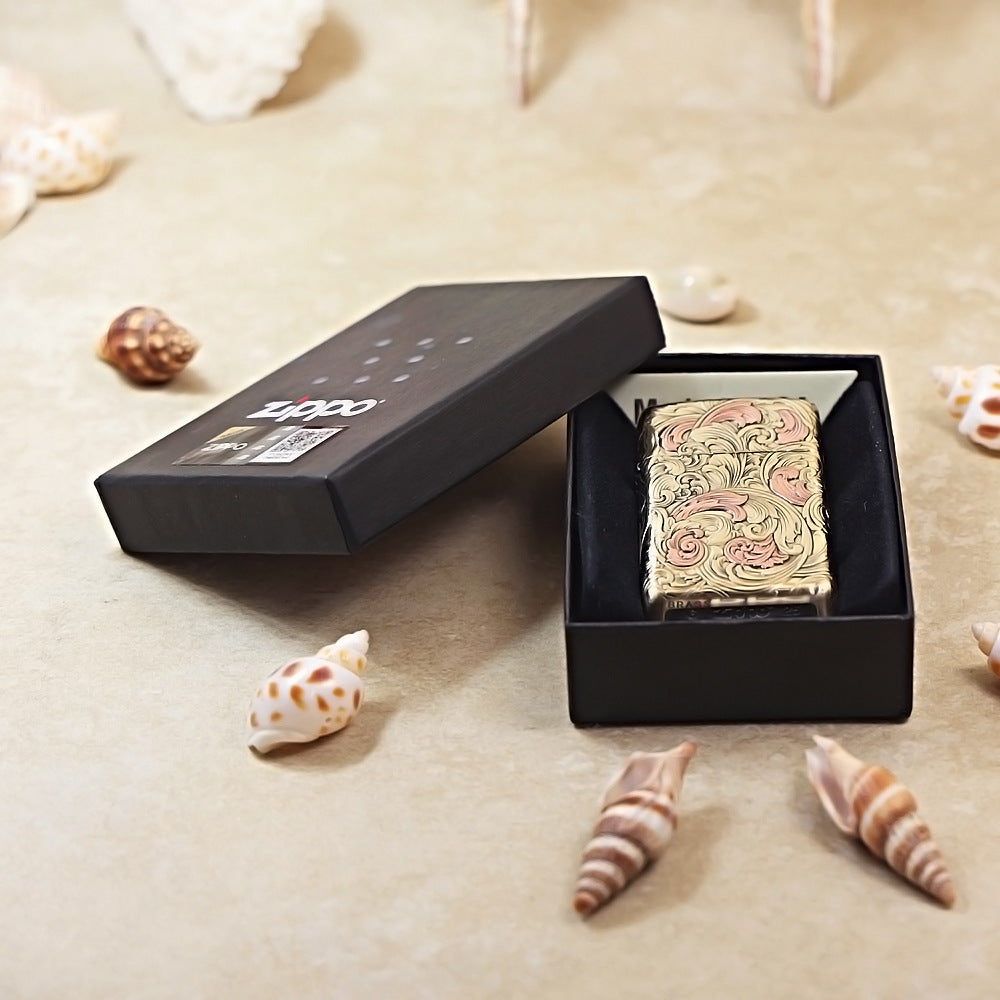 Zippo Bronze Premium 3d-embossed Two-Finish Whirlwind Arabesque - DS169