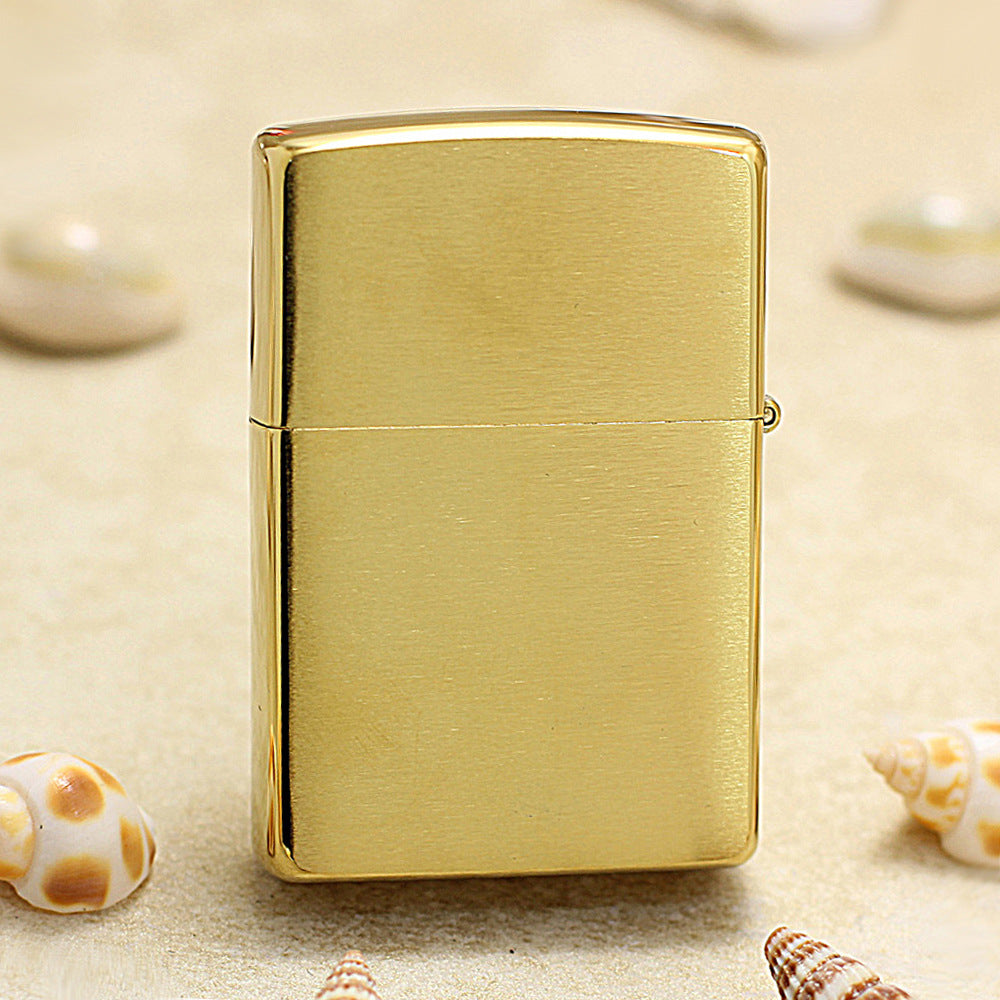 Zippo Textured Gold Tiger and Bamboo Medallion Flame - DS178