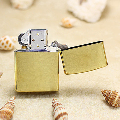 Zippo Textured Gold Tiger and Bamboo Medallion Flame - DS178