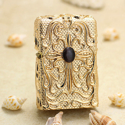 Zippo Gold Case Case Lycoris Radiata Dark Stone - CM68