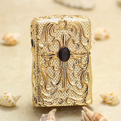 Zippo Gold Case Case Lycoris Radiata Dark Stone - CM68