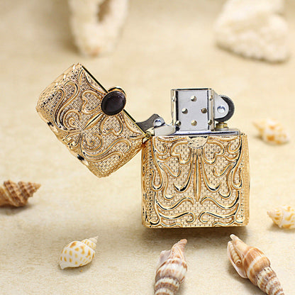 Zippo Gold Case Case Lycoris Radiata Dark Stone - CM68
