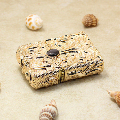 Zippo Gold Case Case Lycoris Radiata Dark Stone - CM68