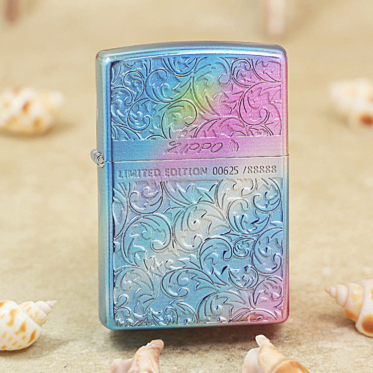 Zippo Limited Version Rainbow Iridescent Arabesque Botanical - DS158
