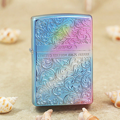 Zippo Limited Version Rainbow Iridescent Arabesque Botanical - DS158