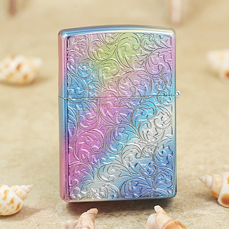 Zippo Limited Version Rainbow Iridescent Arabesque Botanical - DS158