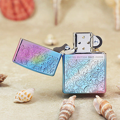 Zippo Limited Version Rainbow Iridescent Arabesque Botanical - DS158