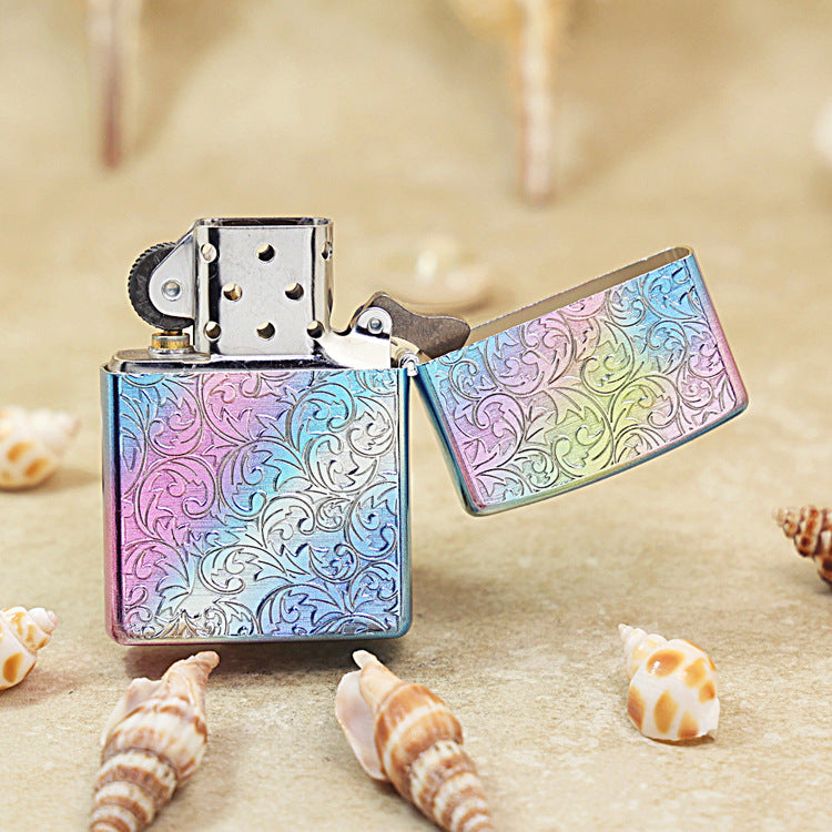Zippo Limited Version Rainbow Iridescent Arabesque Botanical - DS158