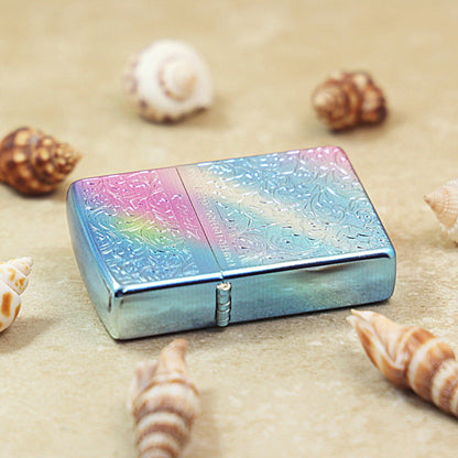 Zippo Limited Version Rainbow Iridescent Arabesque Botanical - DS158