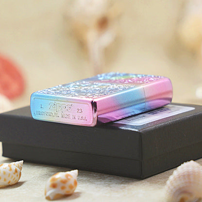 Zippo Limited Version Rainbow Iridescent Arabesque Botanical - DS158