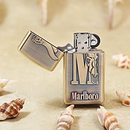 Zippo Marlboro Bull Head Inlaid Slim Lighter - MC12