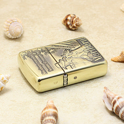 Zippo Marlboro Five-Star Cowboy Lighter, 3D Engraved Limited Edition - MC34