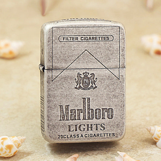 Zippo Marlboro Lights Membership Edition – Antique Silver Finish - MC04