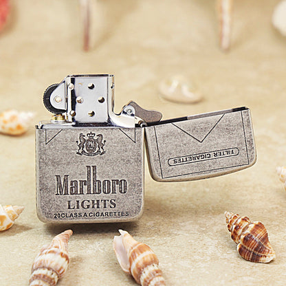 Zippo Marlboro Lights Membership Edition – Antique Silver Finish - MC04