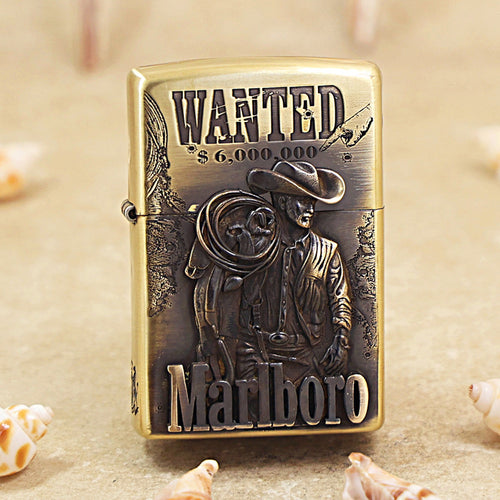 Zippo Marlboro Wanted Poster Lighter - MC08