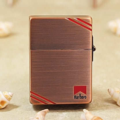 Zippo Purple Copper-Plated Marlboro Desert Operation Lighter – Flat Top Corner-Cut Edition - MC09