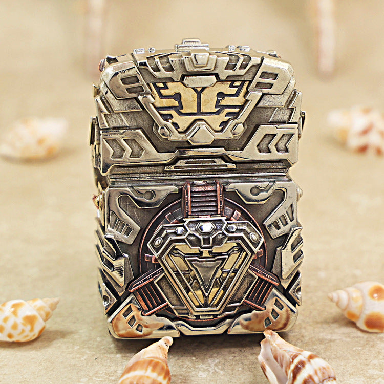 Zippo Satin Steel Thunder Mecha Heavy-duty Case Case - CM59