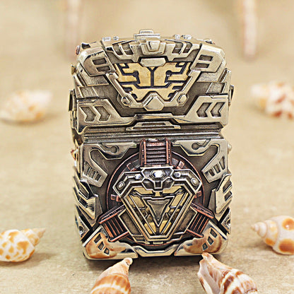Zippo Satin Steel Thunder Mecha Heavy-duty Case Case - CM59