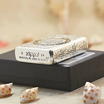 Zippo Argent-Layered Celtic Lucky Tree of Life - DS168