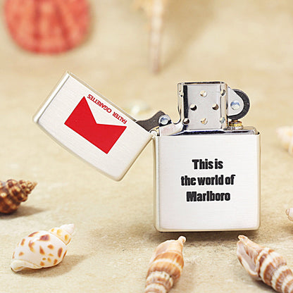 Zippo Silver-Plated Marlboro Red Roof - MC03