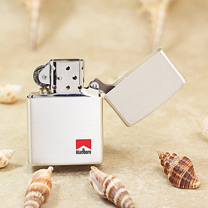 Zippo Silver-Plated Marlboro Red Roof - MC03