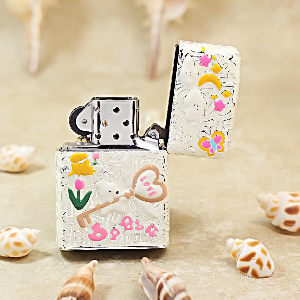 Zippo Argent-Layered Case Case Enjoy Life Bear - CM72