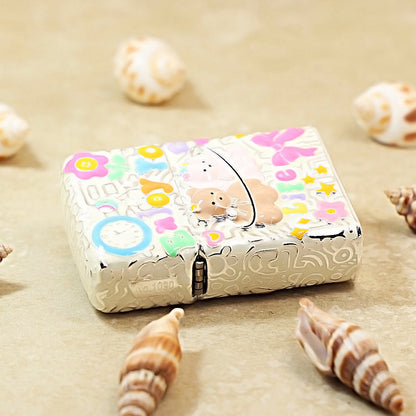 Zippo Argent-Layered Case Case Enjoy Life Bear - CM72