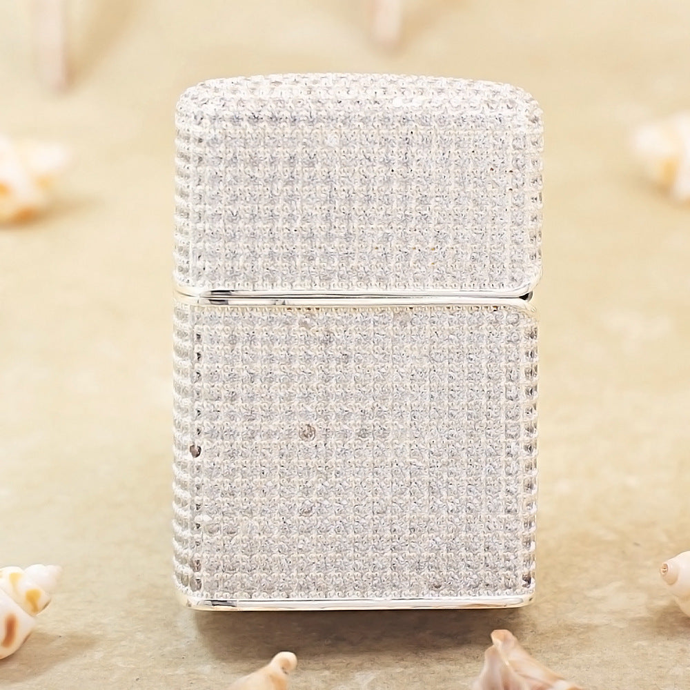 Zippo Argent-Layered Case Complete Diamond Panda and Bamboo Case - CM91