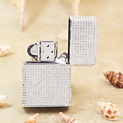 Zippo Argent-Layered Case Complete Diamond Panda and Bamboo Case - CM91