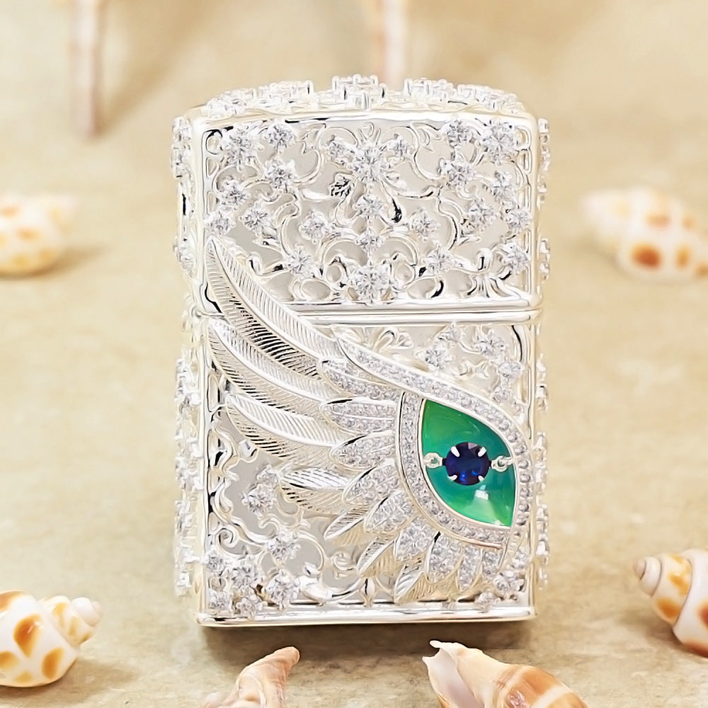 Zippo Argent-Layered Case Jeweled Angel Eye - CM67