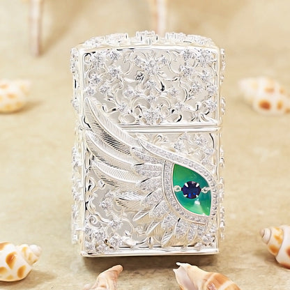 Zippo Argent-Layered Case Jeweled Angel Eye - CM67