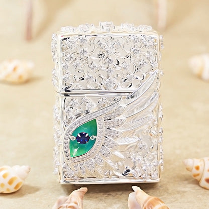 Zippo Argent-Layered Case Jeweled Angel Eye - CM67