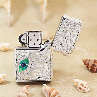 Zippo Argent-Layered Case Jeweled Angel Eye - CM67