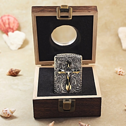 Zippo Argent Vintage Glory Crucifix Case Case - CM65