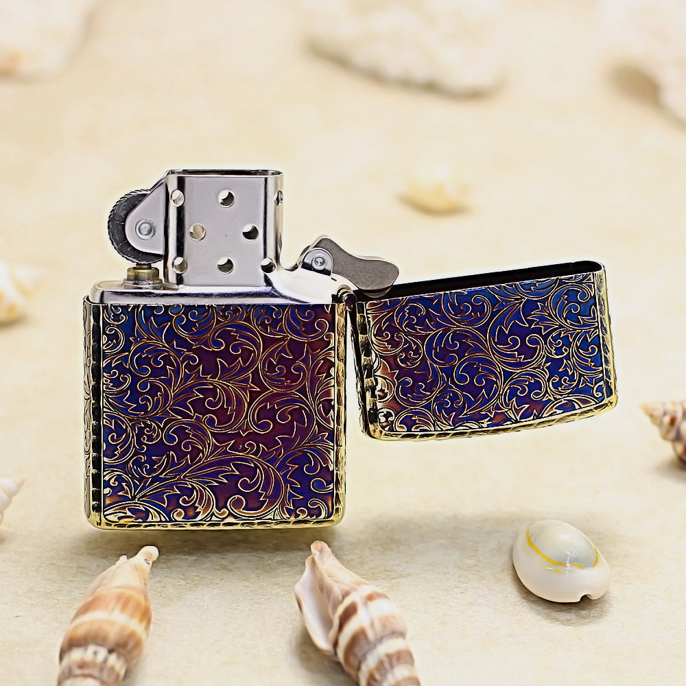 Zippo Smoked Gold Soaring Serpent Medallion - JP75
