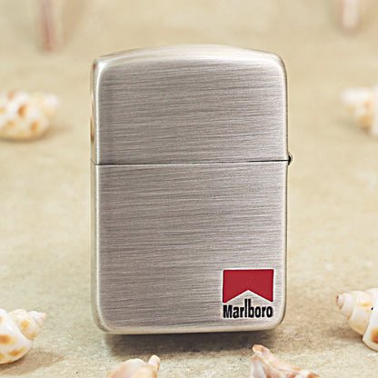 Zippo Smoked Silver Marlboro Gunslinger Lighter - MC22