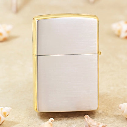 Zippo Two-Finish Gold and Argent I Finally Met You Clover Bear - JP74 - JP94