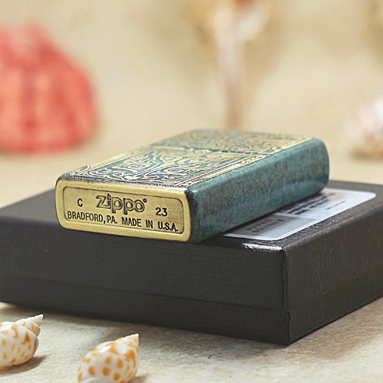 Zippo Vintage Bronze 'Dragon Totem' - DS137