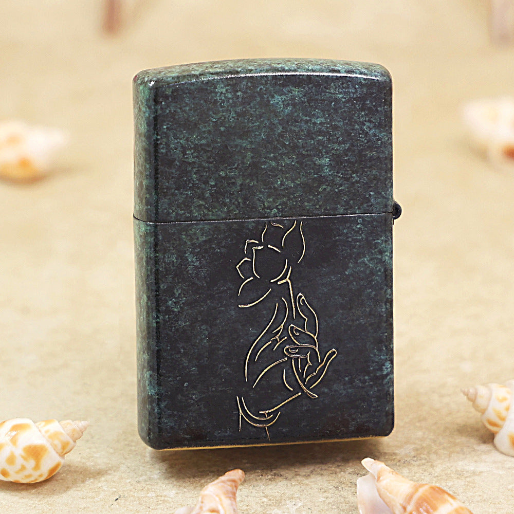 Zippo Vintage Bronze 'Zen Buddhist Totems' - DS141