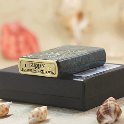 Zippo Vintage Bronze 'Zen Buddhist Totems' - DS141