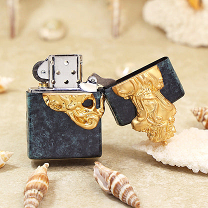 Zippo Vintage Green Patina 'Pixiu Emblem' - DS147