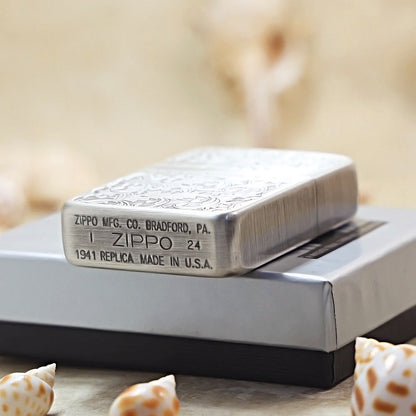 Zippo Vintage Argent Arabesque Flora & Plant Collection - 1941-DS03