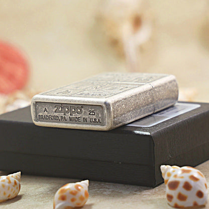 Zippo Vintage Argent Classic Logo Evolution - 205-DS90