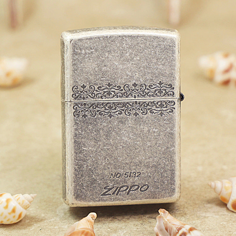 Zippo Vintage Argent 'Space Ruins' Intricate Carve - DS122