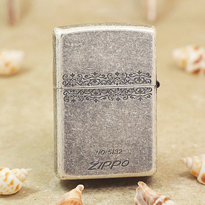 Zippo Vintage Argent 'Space Ruins' Intricate Carve - DS122