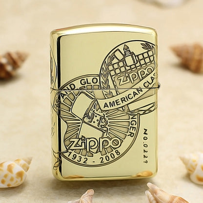 Zippo Heavy-duty Vintage Bronze Intricate Engraved Pin-Up Maiden Arabesque - CC147