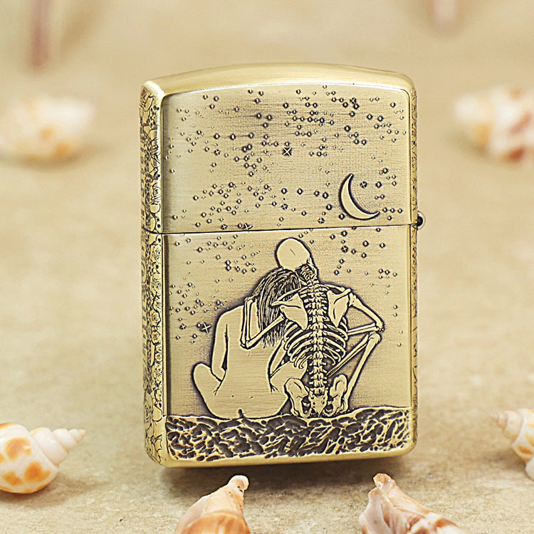 Zippo Heavy-duty Vintage Bronze 'Eternal Embrace' - CC23